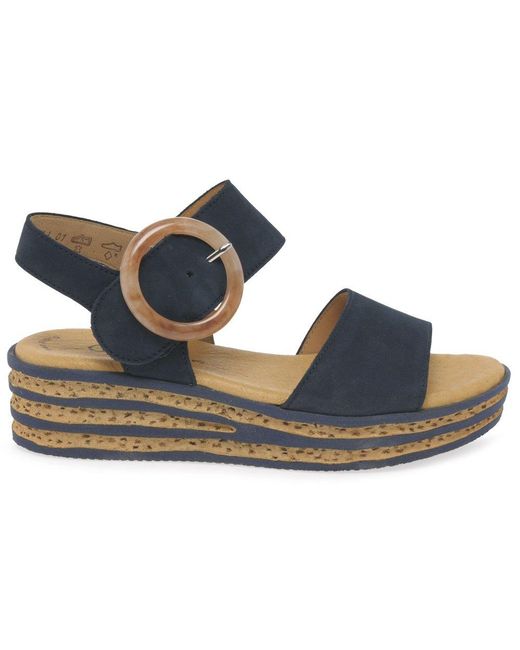 Gabor Blue Andre Sandals
