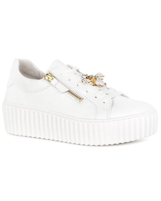 Gabor White Dotcom Trainers