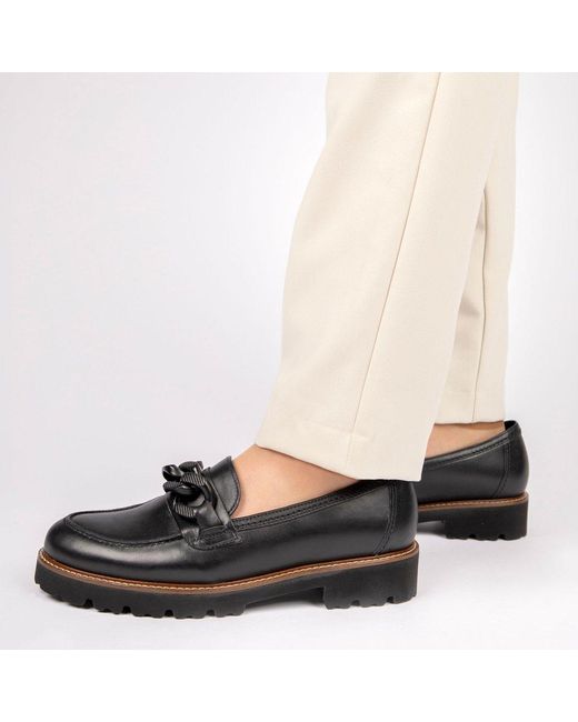 Gabor Black Squeeze Loafers (Uni)