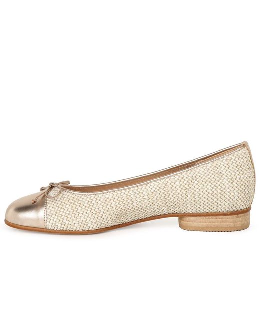 Gabor Natural Dulford Ballet Pumps