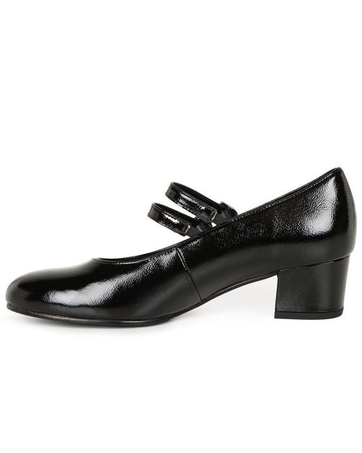 Gabor Black Belva Mary Jane Court Shoes