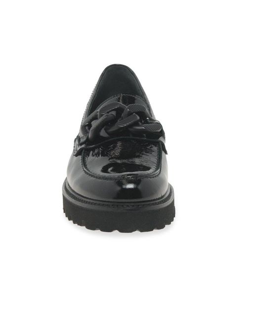 Gabor Black Squeeze Loafers
