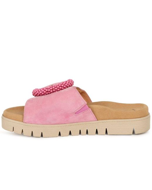 Gabor Pink Everly Mule Sandals