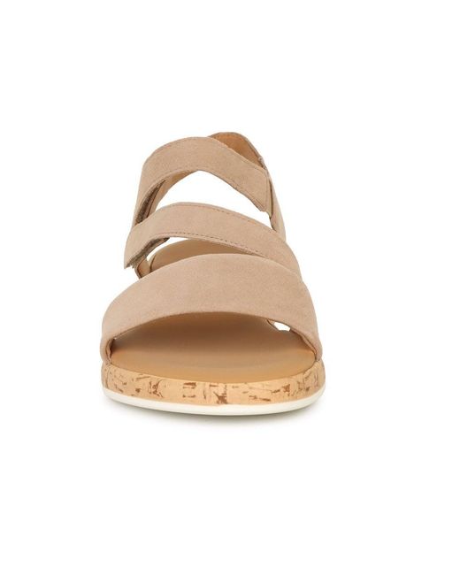 Gabor Brown Oporto Sandals Colour: Sand Suede (Kork)