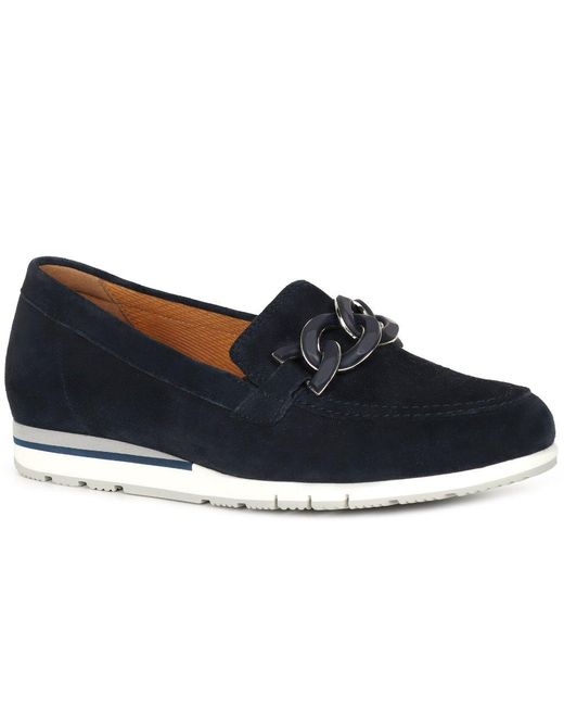 Gabor Blue Bea Loafers