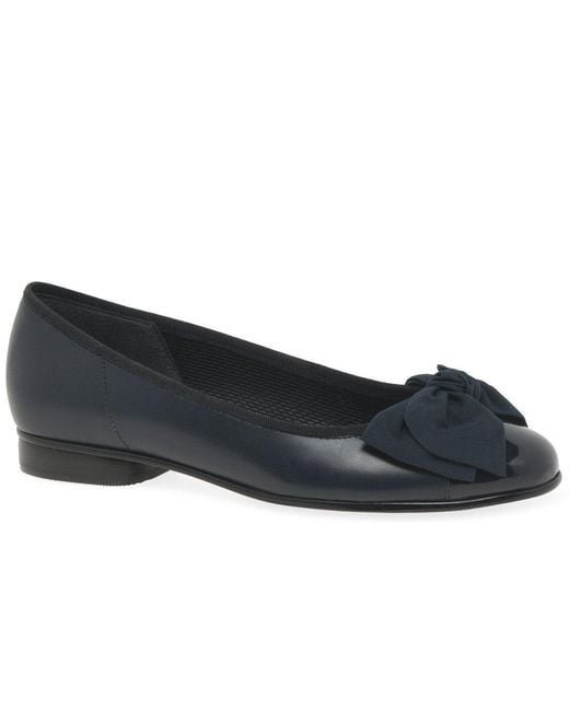 Gabor Blue Amy Ballerina Pumps