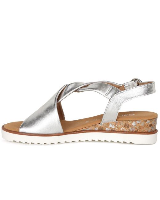 Gabor Metallic Rich Sandals