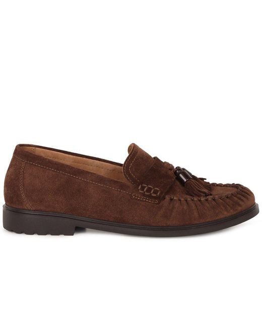 Gabor Brown Hamble Tassel Loafers
