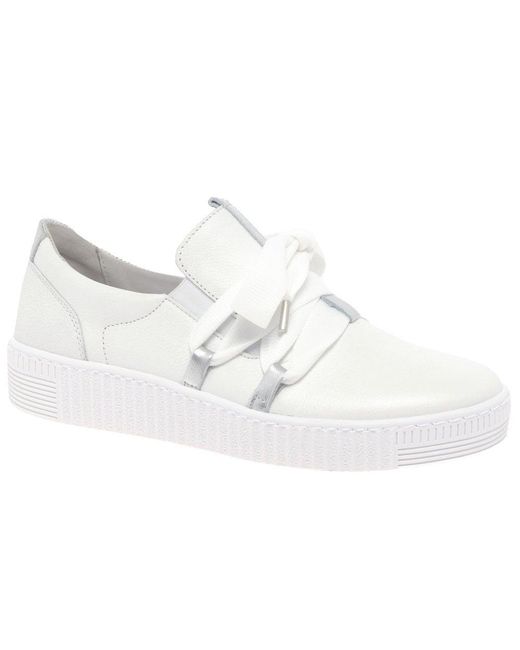 Gabor White Waltz Casual Trainers