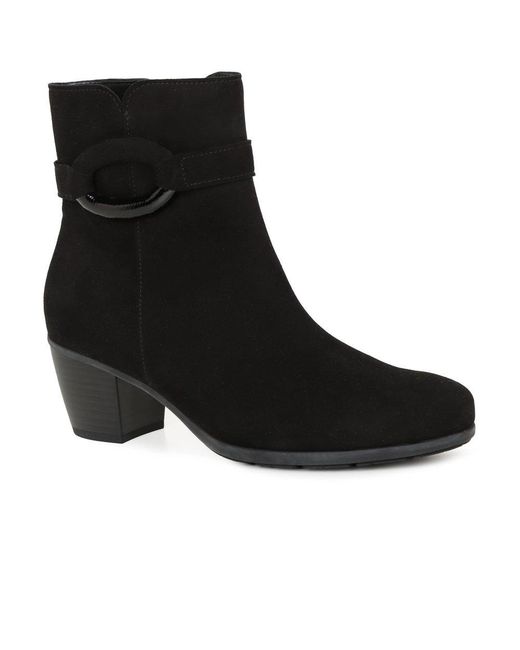 Gabor Black Equity Ankle Boots