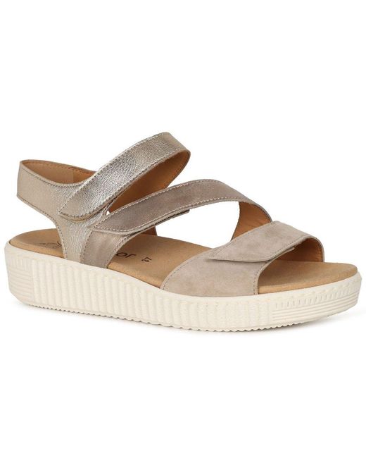 Gabor Metallic Ball Sandals