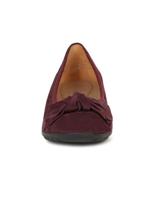 Gabor Red Sage Ballet Pumps