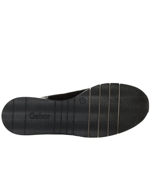 Gabor Black Louisina Trainers Colour: 37 Sde/Pat