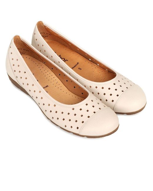 Gabor Pink Ruffle Punched Detail Casual Shoes