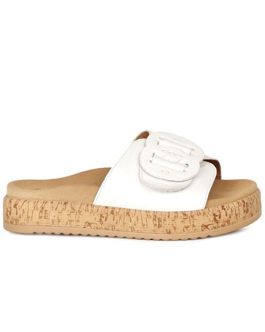 Gabor Metallic Kirby Mule Sandals