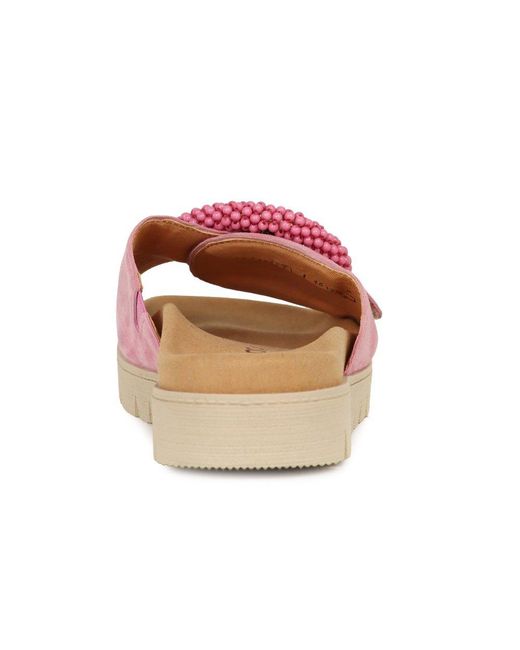 Gabor Pink Everly Mule Sandals