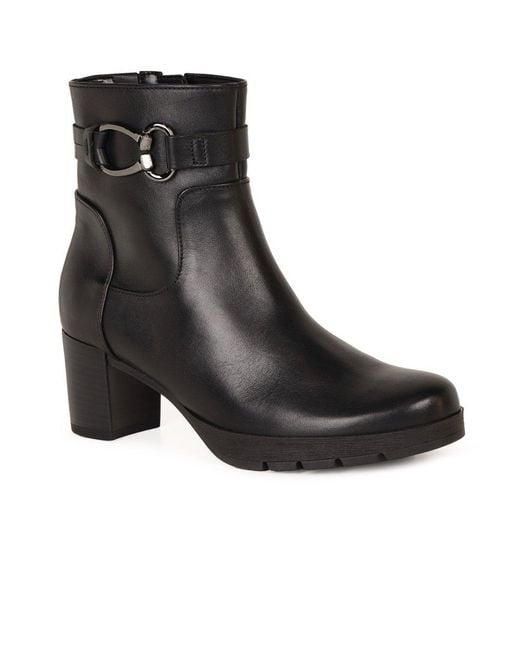 Gabor Black Emilia Ankle Boots