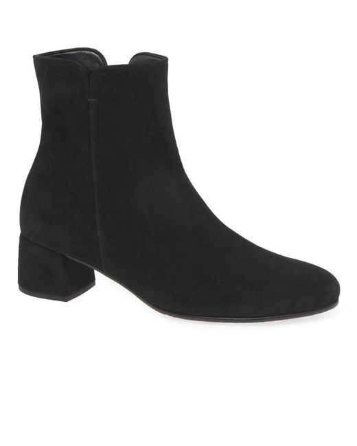 Gabor Black Abbey Ankle Boots