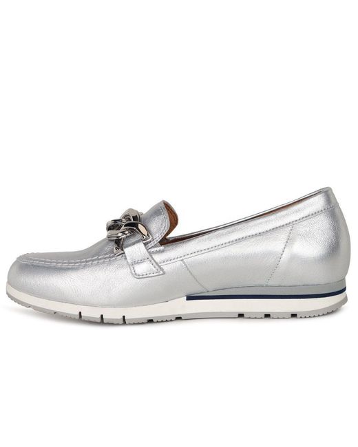 Gabor Gray Bea Loafers