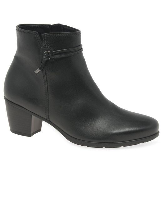 Gabor Black Ela Ankle Boots