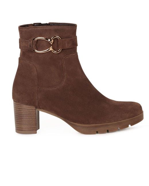 Gabor Brown Dayna Ankle Boots