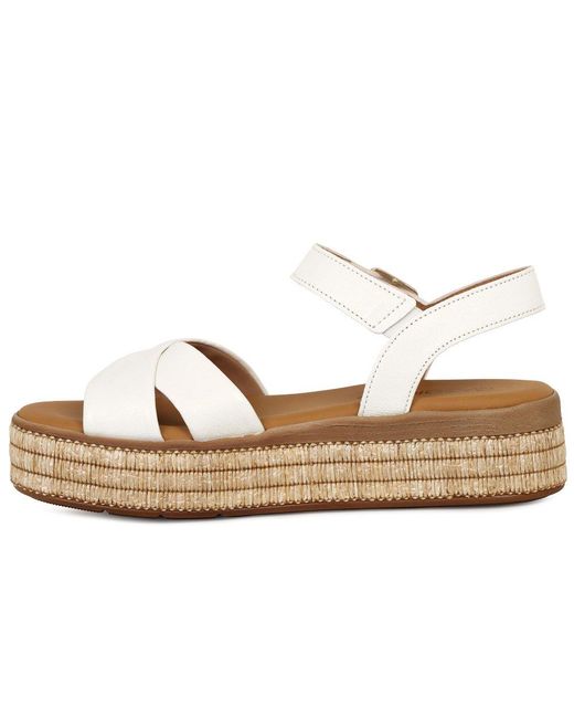 Gabor Metallic Wick Platform Sandal