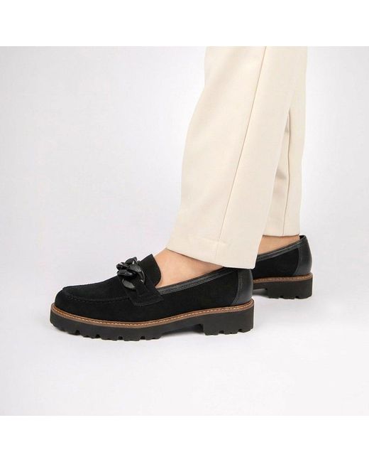 Gabor Black Squeeze Loafers