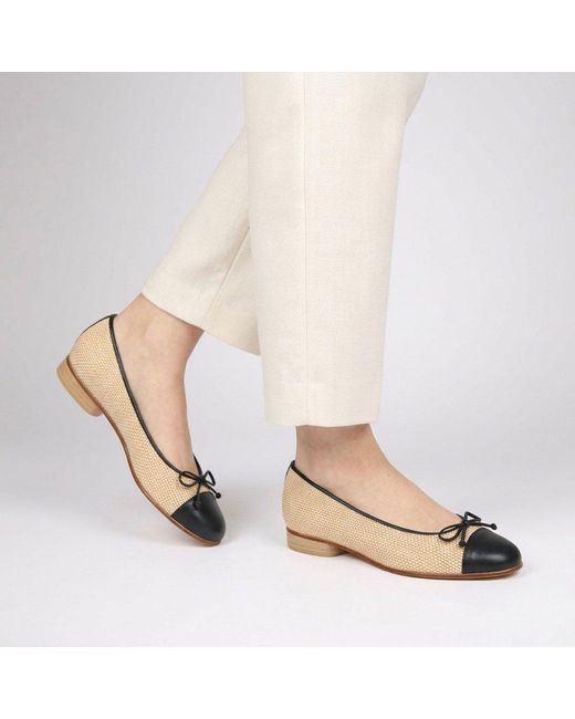 Gabor Natural Dulford Ballet Pumps Size