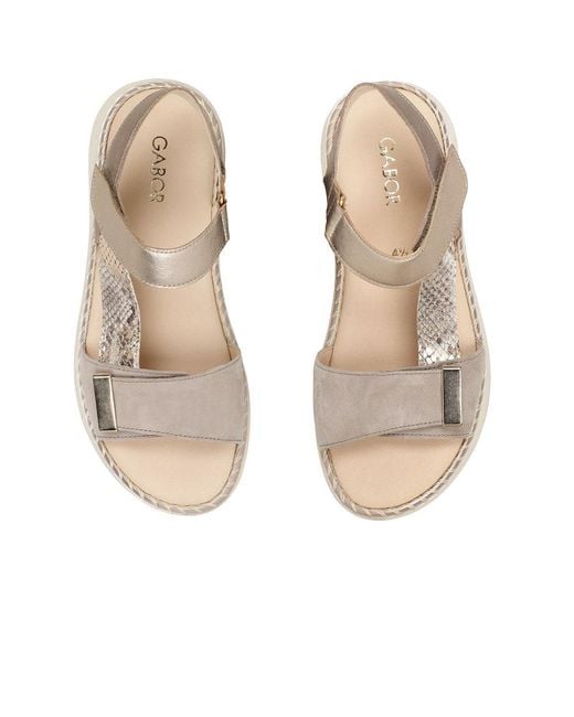 Gabor Metallic Foam Sandals