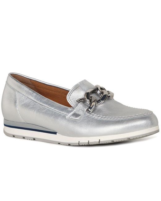 Gabor Gray Bea Loafers