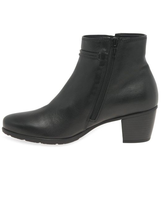 Gabor Black Ela Ankle Boots