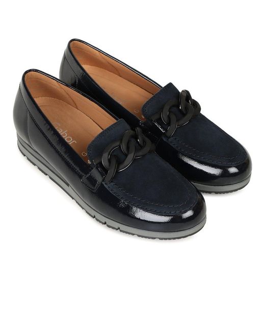 Gabor Blue Bea Loafers