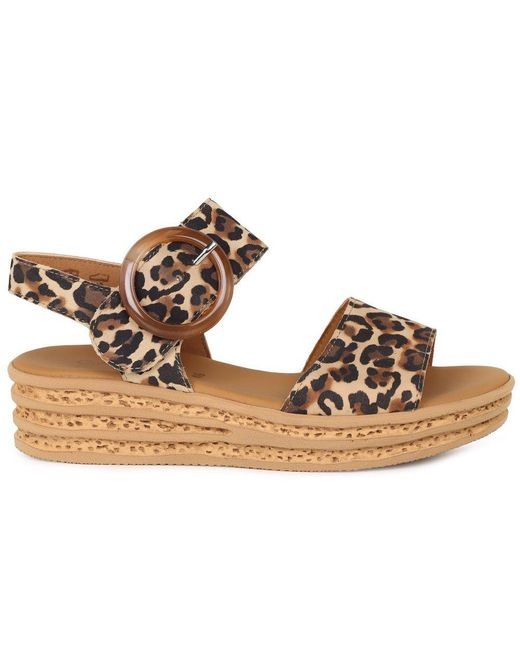 Gabor Brown Andre Sandals