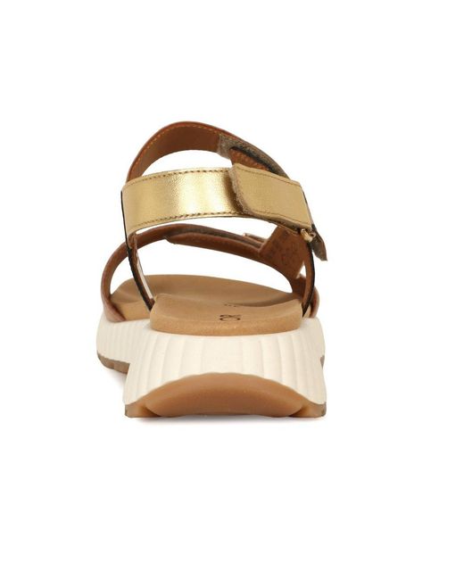 Gabor Brown Gifted Wedge Heel Sandals Size