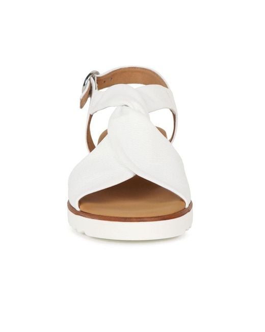 Gabor White Rich Sandals