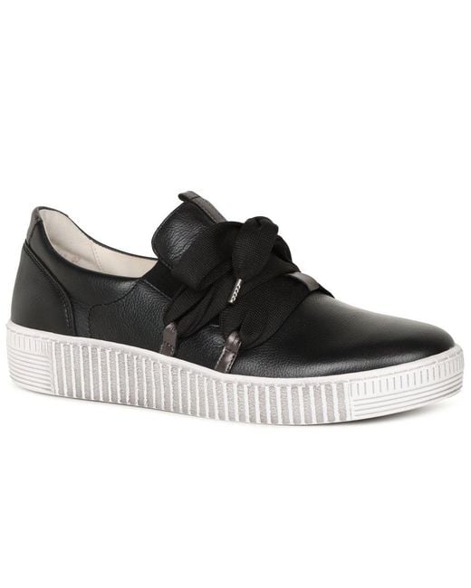Gabor Black Waltz Casual Trainers Lea (Smokey)
