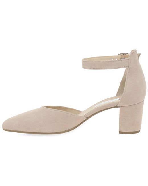 Gabor White Gala Open Court Shoes