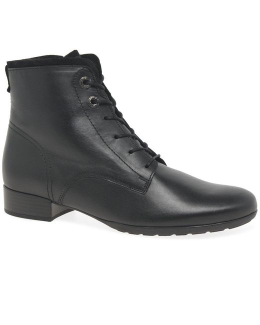 Gabor Black Boat Ankle Boots Size: 2.5