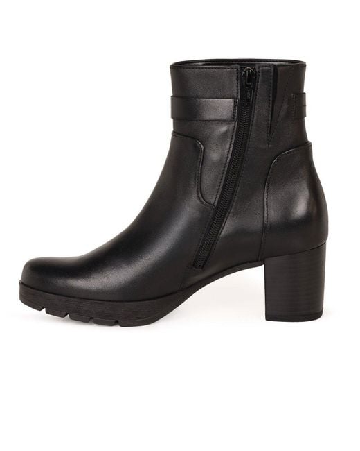Gabor Black Emilia Ankle Boots