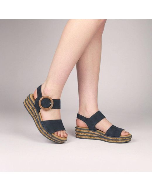 Gabor Blue Andre Sandals
