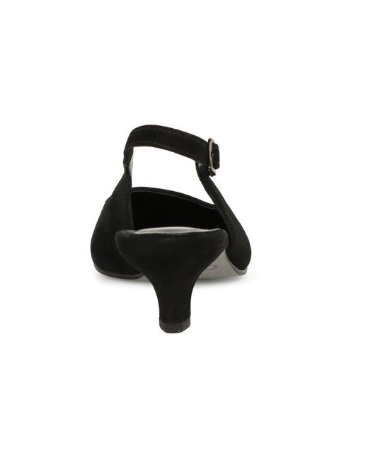 Gabor Black Editor Open Court Shoes