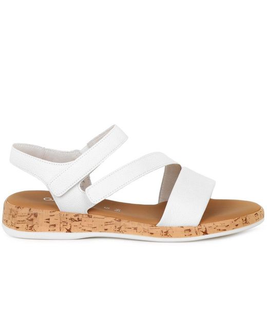 Gabor White Oporto Sandals Lea (Kork)