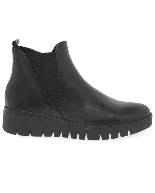 Gabor Black Dublin Chelsea Boots