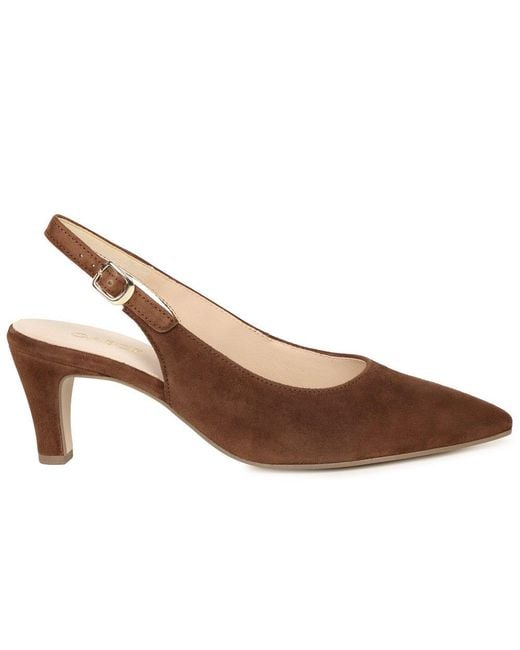 Gabor Brown Lazona Court Shoes
