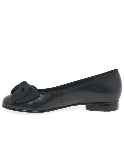 Gabor Blue Amy Ballerina Pumps