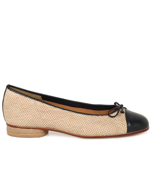 Gabor Natural Dulford Ballet Pumps Size