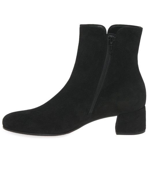 Gabor Black Abbey Ankle Boots
