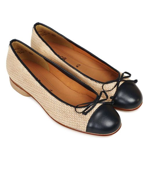 Gabor Natural Dulford Ballet Pumps Size