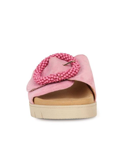 Gabor Pink Everly Mule Sandals