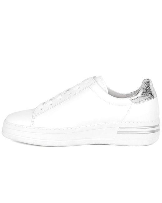Gabor White Keystone Trainers